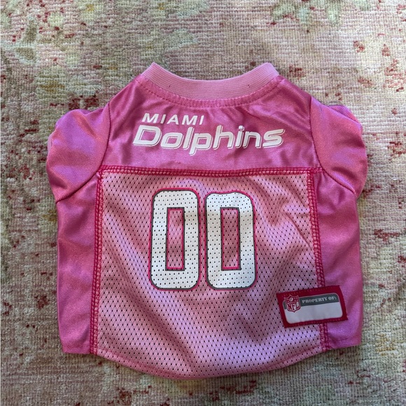 NFL Miami Dolphins Pink Pet Jersey XS/S - Picture 1 of 3